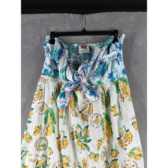 New Anthropologie Farm Rio Tiered Cutout Cover-Up Midi Dress Size Large - Picture 3 of 9